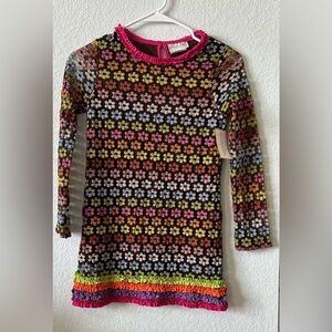 Emily Rose Girls Floral Ruffle Dress NWT Boutique Long Sleeve